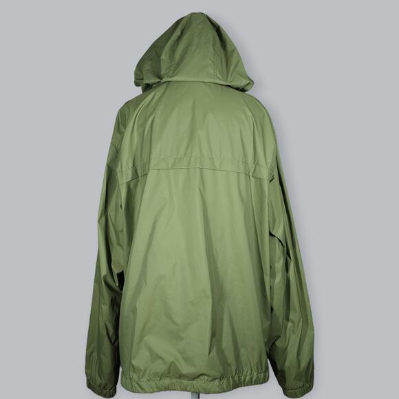 Columbia Jacket Mens XL Green Waterproof Rain Hooded Omni Tech Packable - Picture 8 of 12